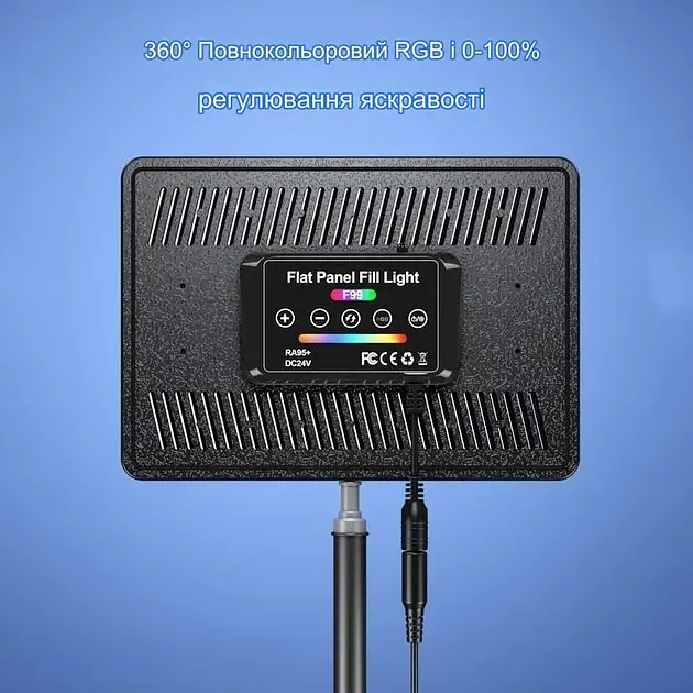 Видеосвітло  XPRO LED F99 B111013 з яскравим та рівномірним освітленням (43530-F99_1025) - фото 2