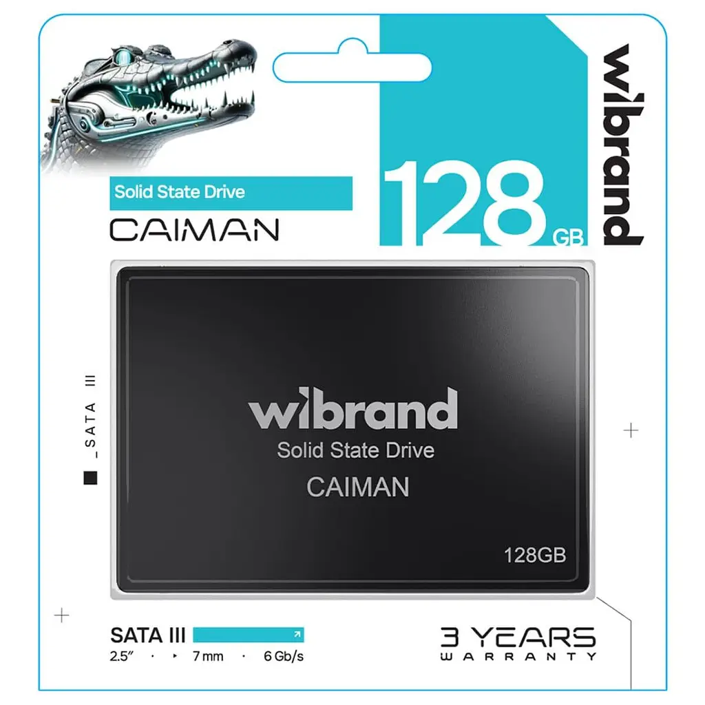 Накопичувач SSD Wibrand Sata 2.5 128GB Caiman 120 (WI2.5SSD/CA128GBST) - фото 2