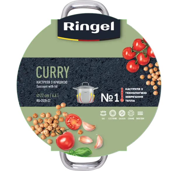 Каструля Ringel Curry 6.6 л 22 см (RG-2020-22) - фото 6