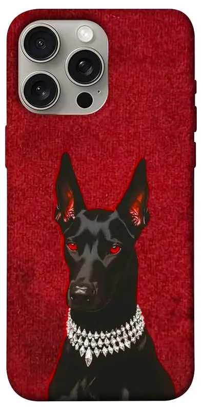 TPU чохол Demsky Premium doberman для Apple iPhone 15 Pro Max (6.7")