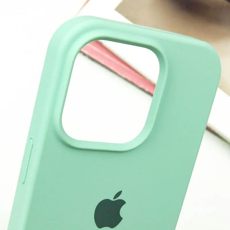 Чехол Epik Silicone Case Full Protective (AA) для Apple iPhone 15 Pro (6.1) Бирюзовый / Turquoise - фото 3