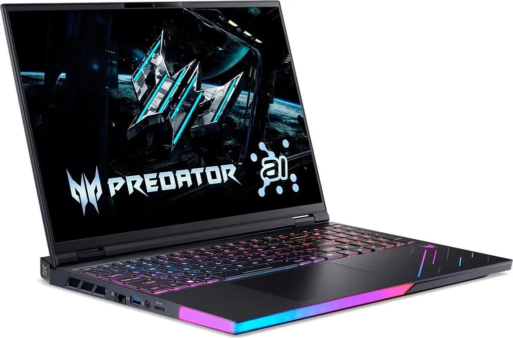 Ноутбук Acer Predator Helios Neo 16 AI PH16-73-97S5 (16 2.5K OLED 240 Hz, Intel U9-275HX, 32 GB, 2 TB, RTX 5090, W11H) Abyssal Black (NH.U0WAA.001) - фото 3