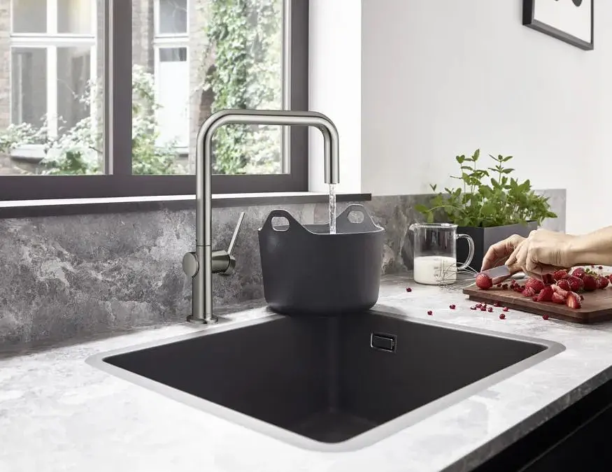 Кухонна мийка Hansgrohe S51 S510-F770 камінь stonegrey 43431290 - фото 3