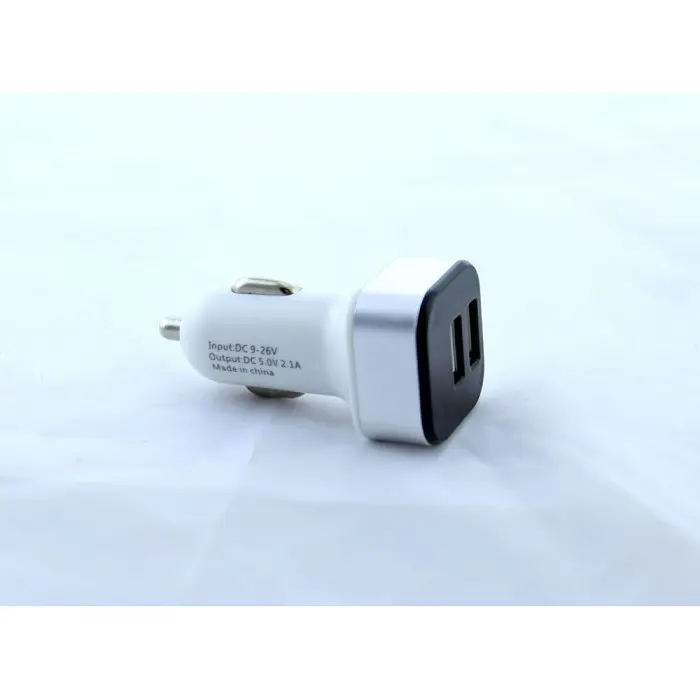Авто USB-заряджання адаптер HC-1 9001 від прикурювача 12v зарядне Білий - фото 3