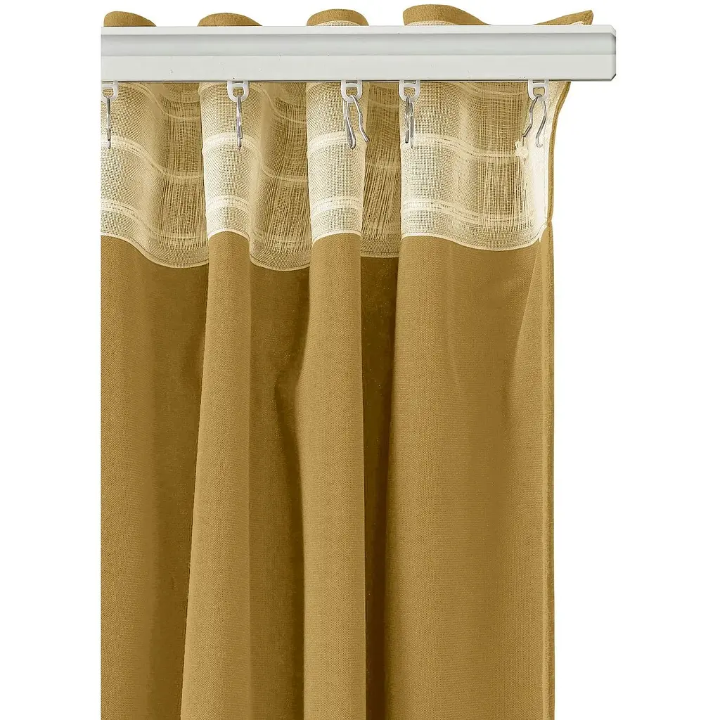 Штори на кухню та в кімнату Cosas HONEY 180х260 см 2 шт гірчичний (Curtains_25Mustard_DUK_180x260) - фото 7