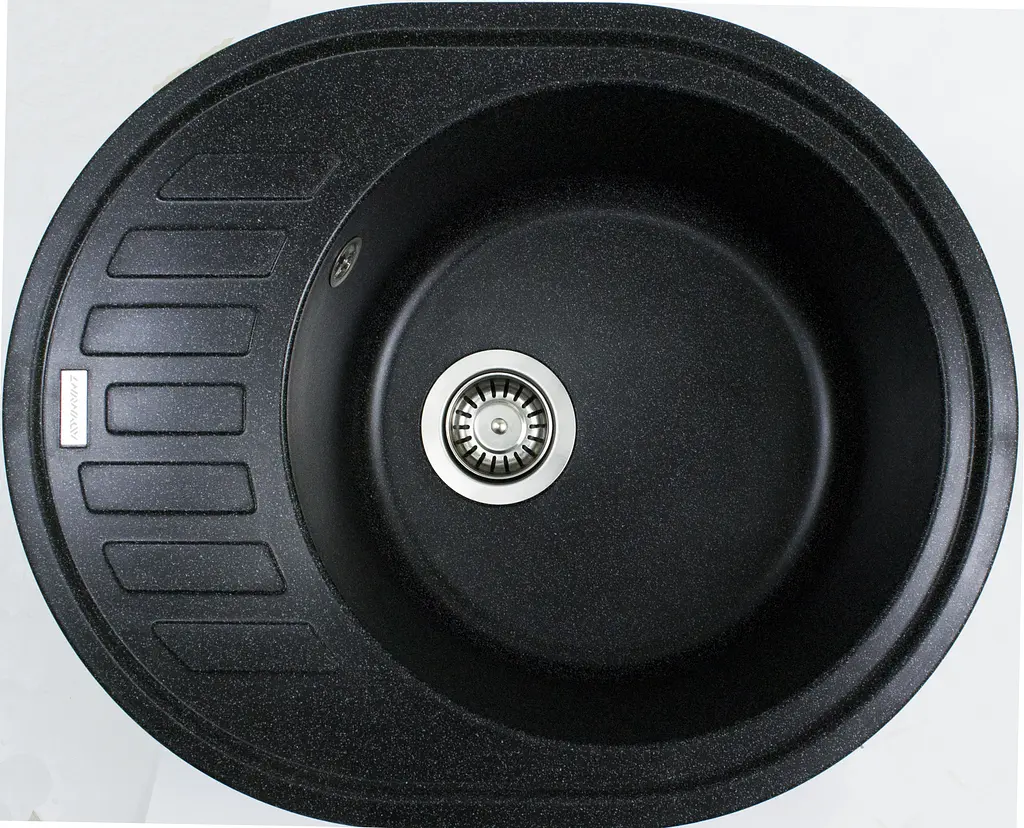 Кухонна мийка Adamant Ovum 615x495x200 антрацит 000008376, Антрацит - фото 2