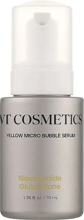 Мікробульбашкова сироватка з ніацинамідом і глутатіоном 70 мл VT Cosmetics Niacinamide Glutathione Yellow Micro Bubble Serum
