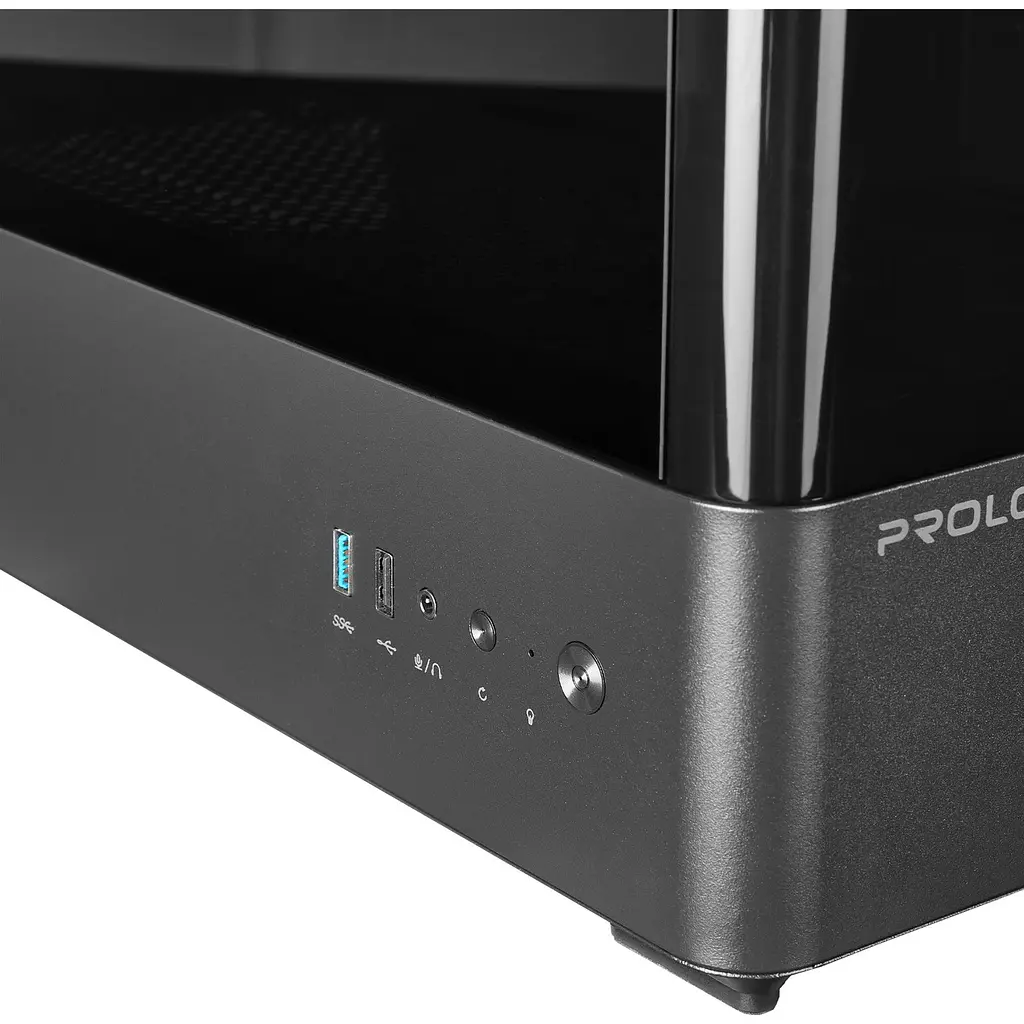 Корпус Prologix Lumi GM-01AB Glass Black [146860] - фото 10