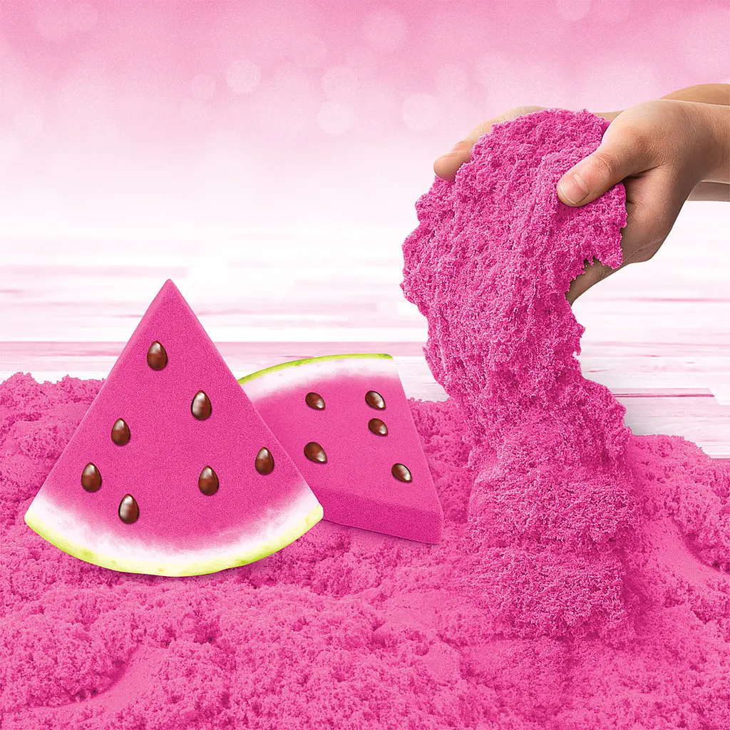 Кінетичний пісок Kinetic Sand Кавуновий вибух, з ароматом, рожевий, 227 г (71473W) - фото 4