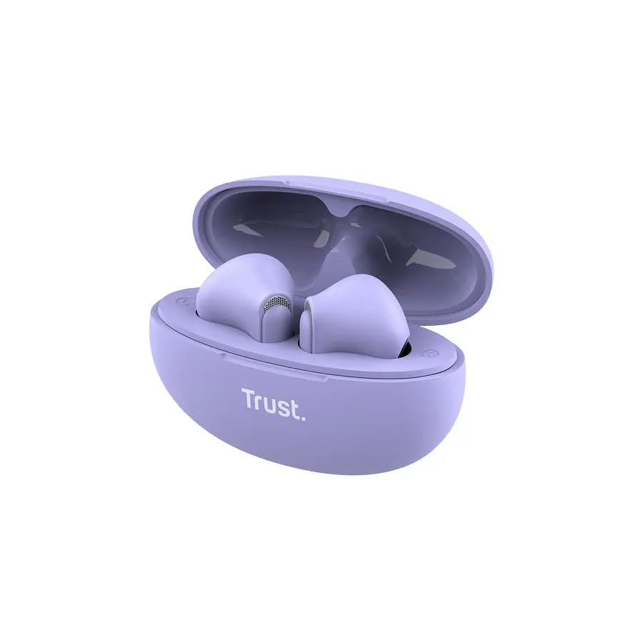 Trust Навушники TWS Yavi Earphones BT 5.3, ENC, SBC, Mic, Фіолетовий - фото 5
