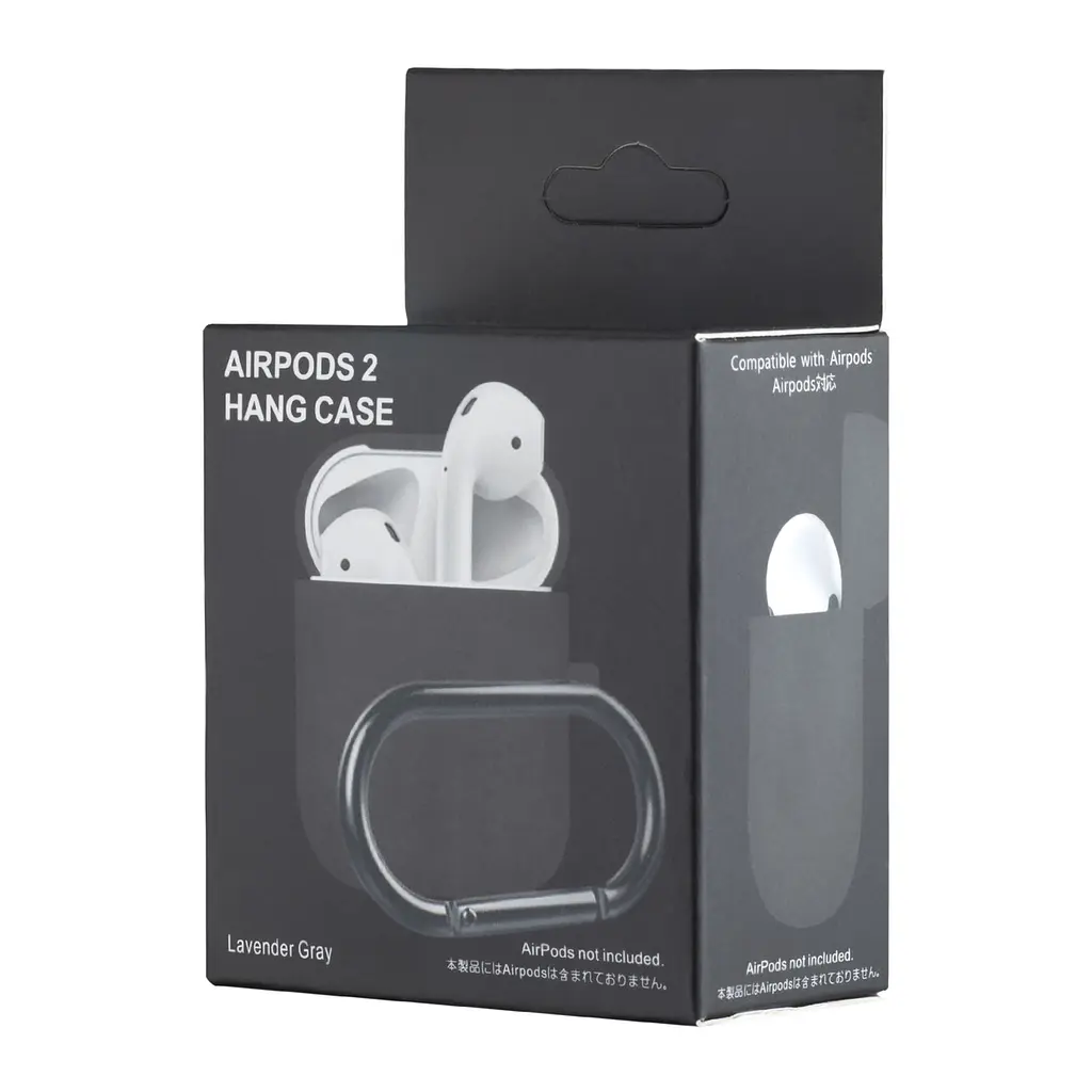 Чохол Silicone Case 1,2mm for AirPods 1/2 Lavender сірий - фото 2