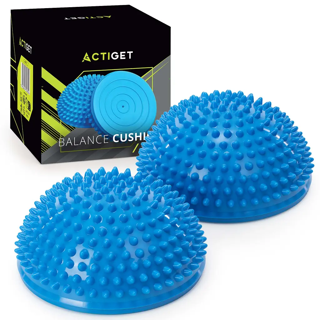 Півсфера масажна балансувальна Actiget Balance Pad 16 см 2 шт масажер для ніг, стоп ACT0117 Blue - фото 2