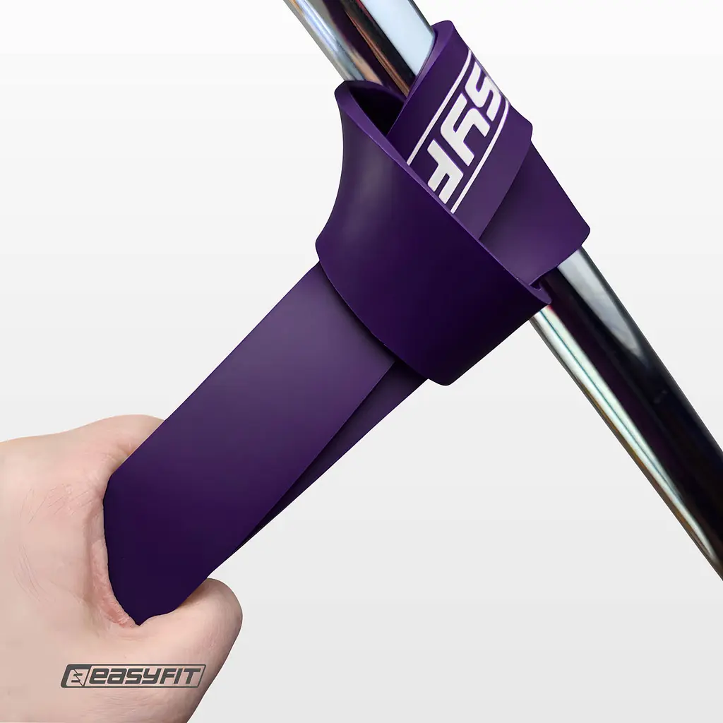 Гумова петля EasyFit 15-45 кг Фіолетова - фото 3