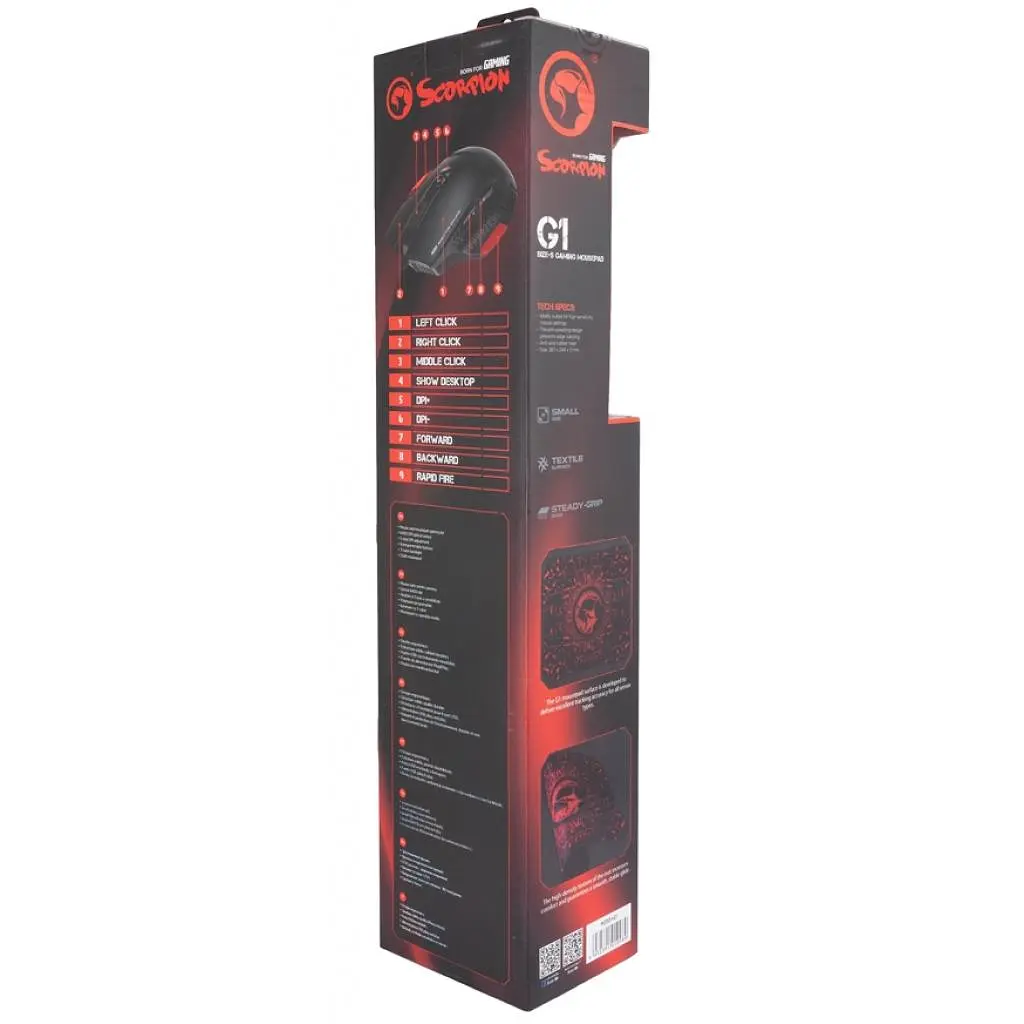 Мишка Marvo M355+G1 USB Black (M355+G1) - фото 7