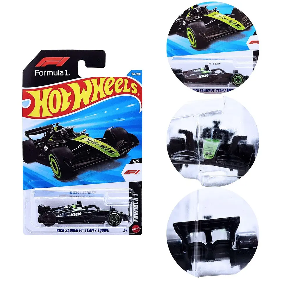 Базова машинка Hot Wheels Formula 1 Kick Sauber F1 Team чорна (5785) JJK02 - фото 2