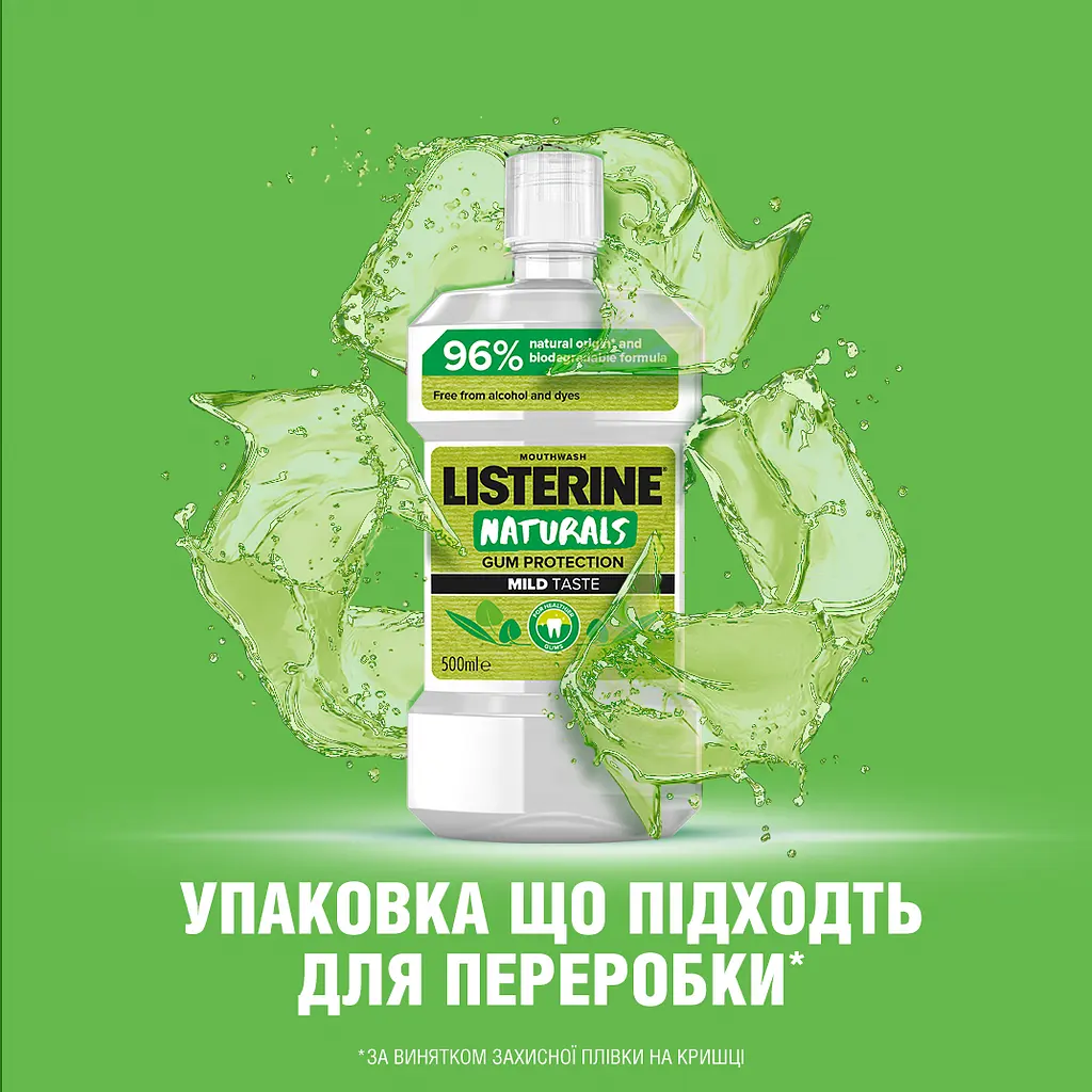 Ополіскувач для ротової порожнини Listerine Naturals Натуральний 500 мл - фото 11
