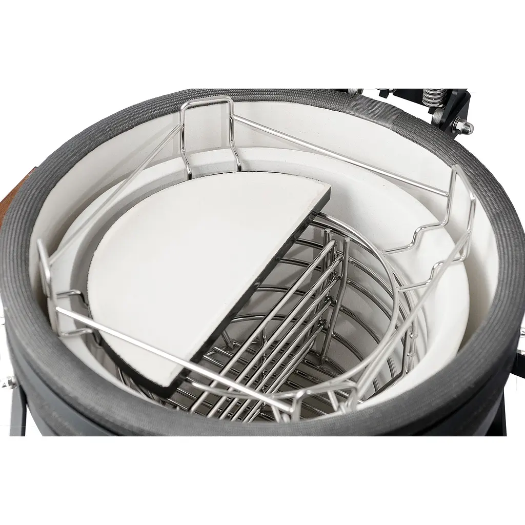 Керамический угольный гриль Grilli Kamado S 5 в 1 с системой BBQ Block Fire (733777) - фото 7