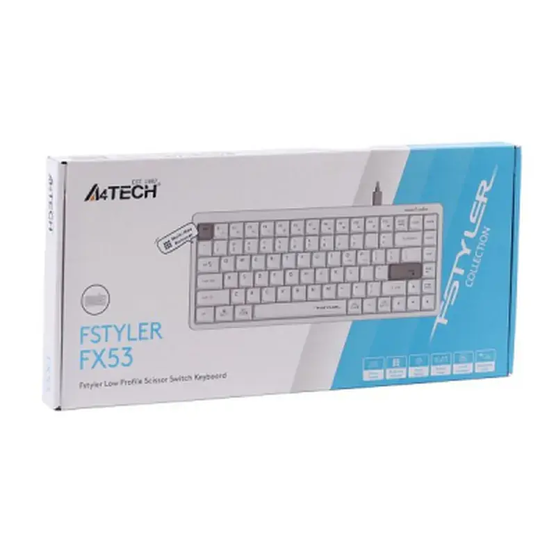 Клавіатура A4Tech FX53 USB UA White (4711421002400) - фото 7