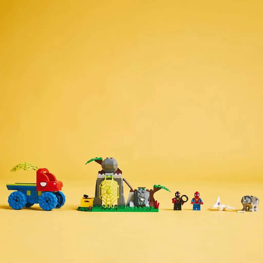 Конструктор LEGO Marvel Динозаврячий спасательный транспорт команды Паука, 136 деталей (11199) - фото 4