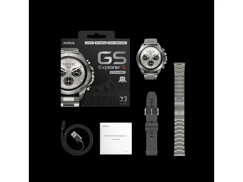 Смарт-годинник Mibro GS Explorer S 48mm Full Titanium (XPAW023FT) - фото 2
