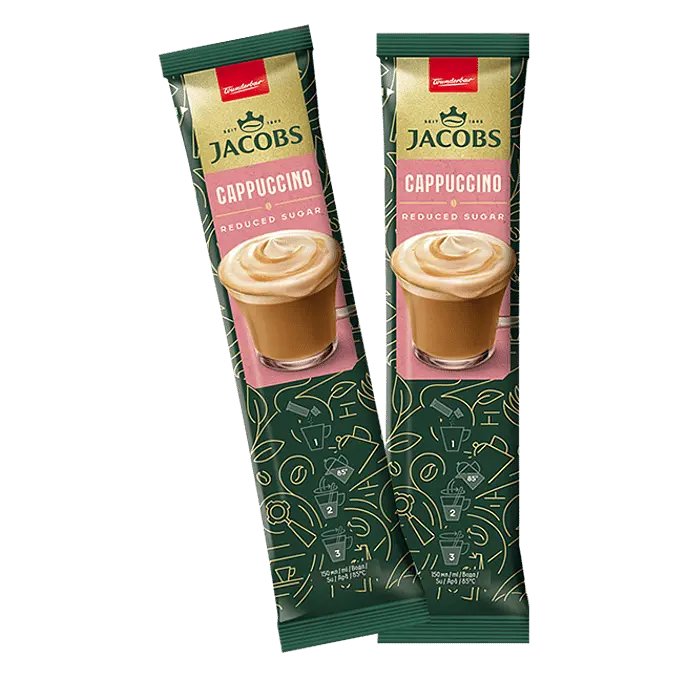 Кавовий напій Jacobs Unsweetened Cappuccino без цукру, 14 г (813046) - фото 2