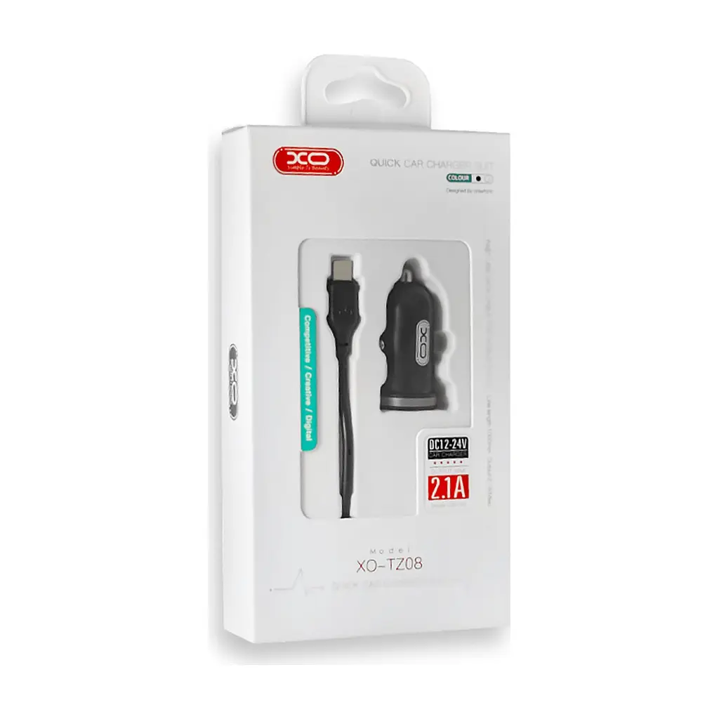 Зарядний пристрій XO 2xUSB 2.1A + cable USB to Micro 5P black (TZ08-M-BK) - фото 5