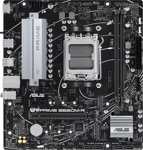 Материнська плата AM5 Asus PRIME B650M-R, B650, 2xDDR5, Int.Video (CPU), 4xSATA3, 2xM.2, 1xPCI-E 4.0 x16, 1xPCI-E 4.0 x1, Realtek 7.1, Realtek 2.5Gb, 4xUSB3.2/6xUSB2.0, HDMI, MicroATX - фото 3