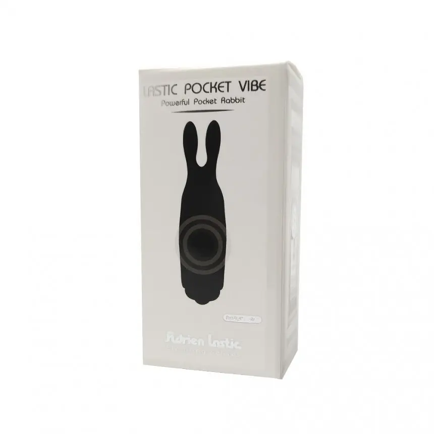 Вібратор для клітора Adrien Lastic Pocket Vibe Rabbit 8.5 см чорний - фото 3