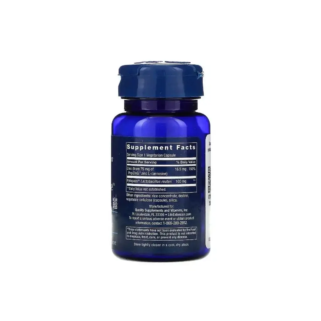 Мінерали Life Extension Відновлення Шлунка, Gastro-Ease, 60 вегетаріанських капс (LEX-21006) - фото 2