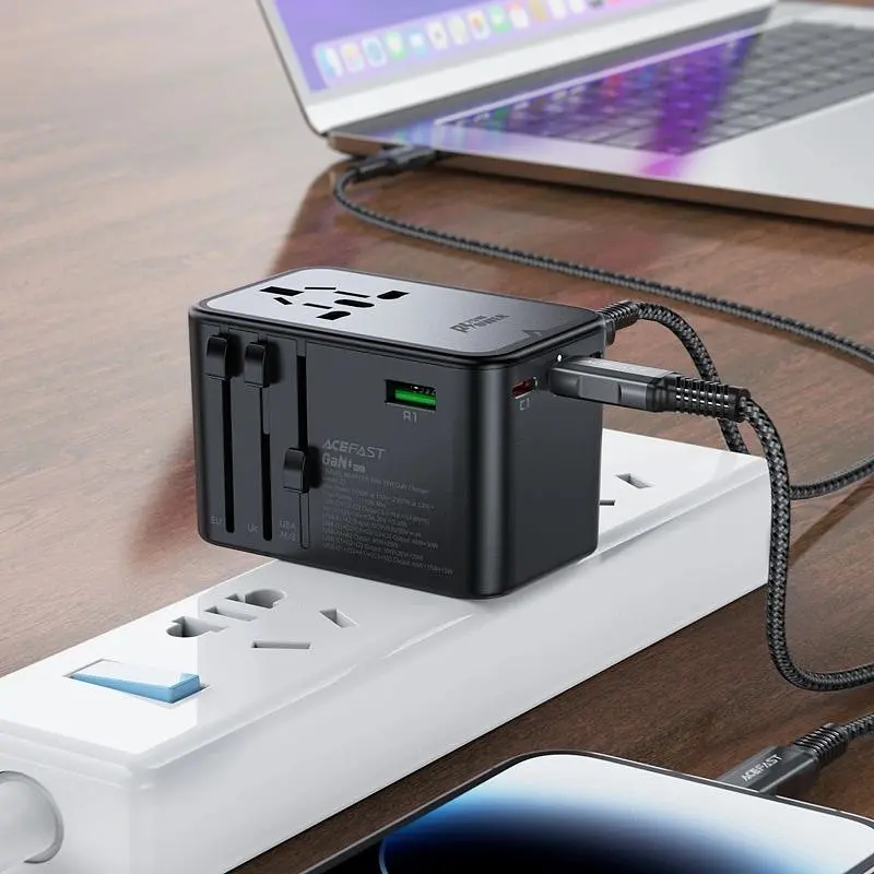 Зарядное устройство Acefast 5xUSB 75W (3xUSB-C + 2xUSB-A) Gan Z1 Fast Charger (6974316282495) - фото 2