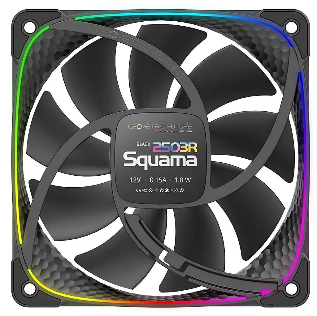 Вентилятор Geometric Future Squama 2503 120mm ARGB Reverse (GEO-S2503RB-1) Black - фото 2