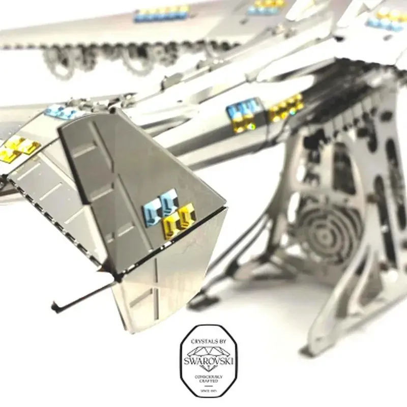 Конструктор Metal Time Колекційна модель АН-225 "Мрія" CRYSTAL EDITION з кристалами SWAROVSKI (Зібрана) (MT001SWRSK/READY) - фото 7
