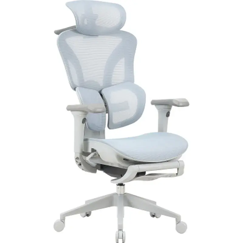 Офисное кресло OfficePro Elite OC950GLB Gray/Light Blue (OC950GLB) - фото 3