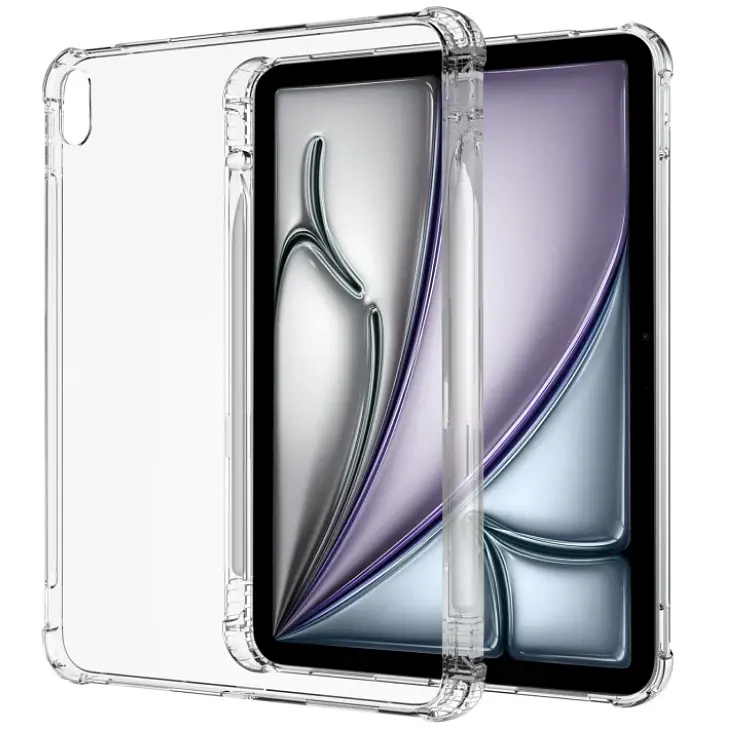 Чохол-накладка CDK для Apple iPad Air 11" M3 2025 Silicone Corner Air Bag Слот під Стілус (017974) clear - фото 2