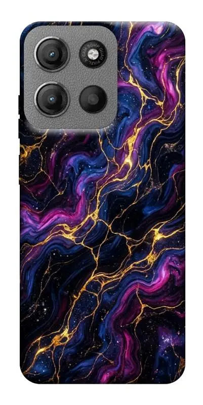 TPU чохол Demsky Purple space marble для Motorola Moto G15 4G