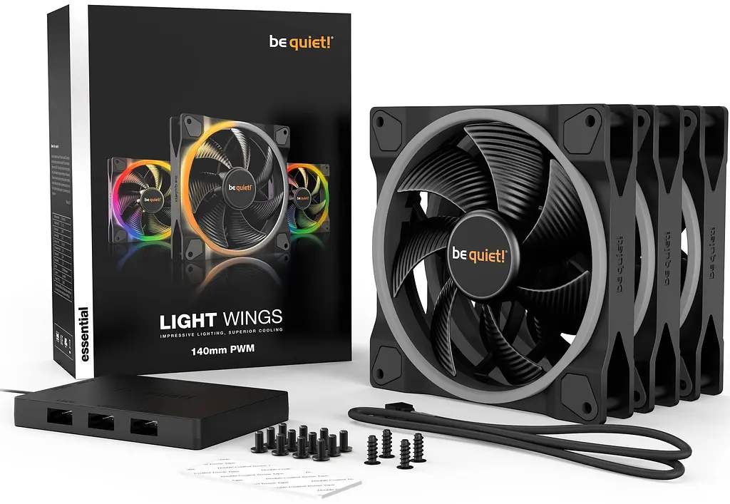 Комплект вентиляторів Be quiet! Light Wings 140mm PWM 3 pack (BL078) U1 - фото 5