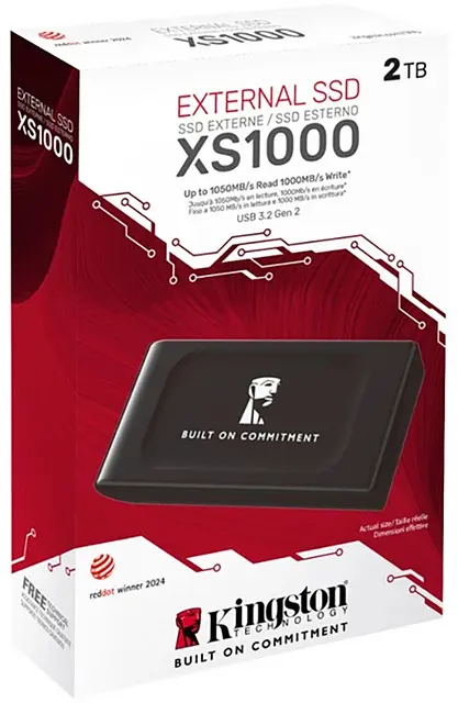 SSD накопичувач Kingston XS1000GA 2TB USB 3.2 Gen 2 Type-C (SXS1000/2000GA) (7157779) - фото 2