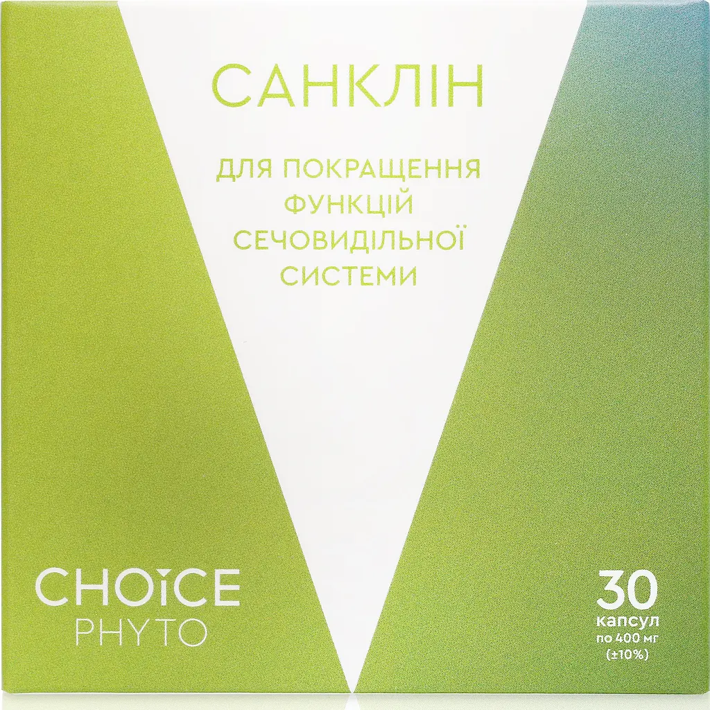 Комплекс для покращення функцій сечовидільної системи Санклін CHOICE PHYTO 30 капсул