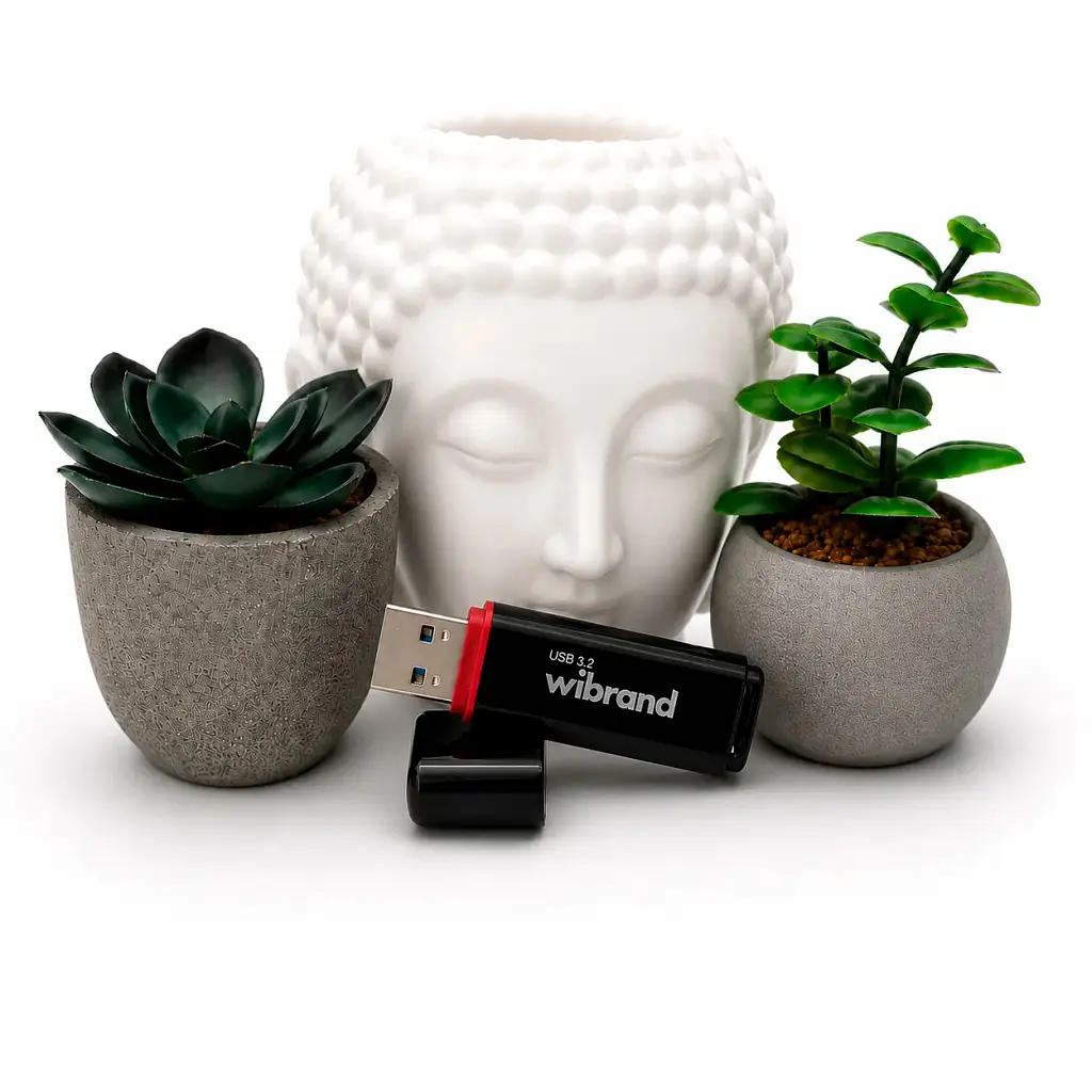 USB флеш накопичувач Wibrand 32GB Scarab Black USB 3.2 (WI3.2/SC32P11B) - фото 5