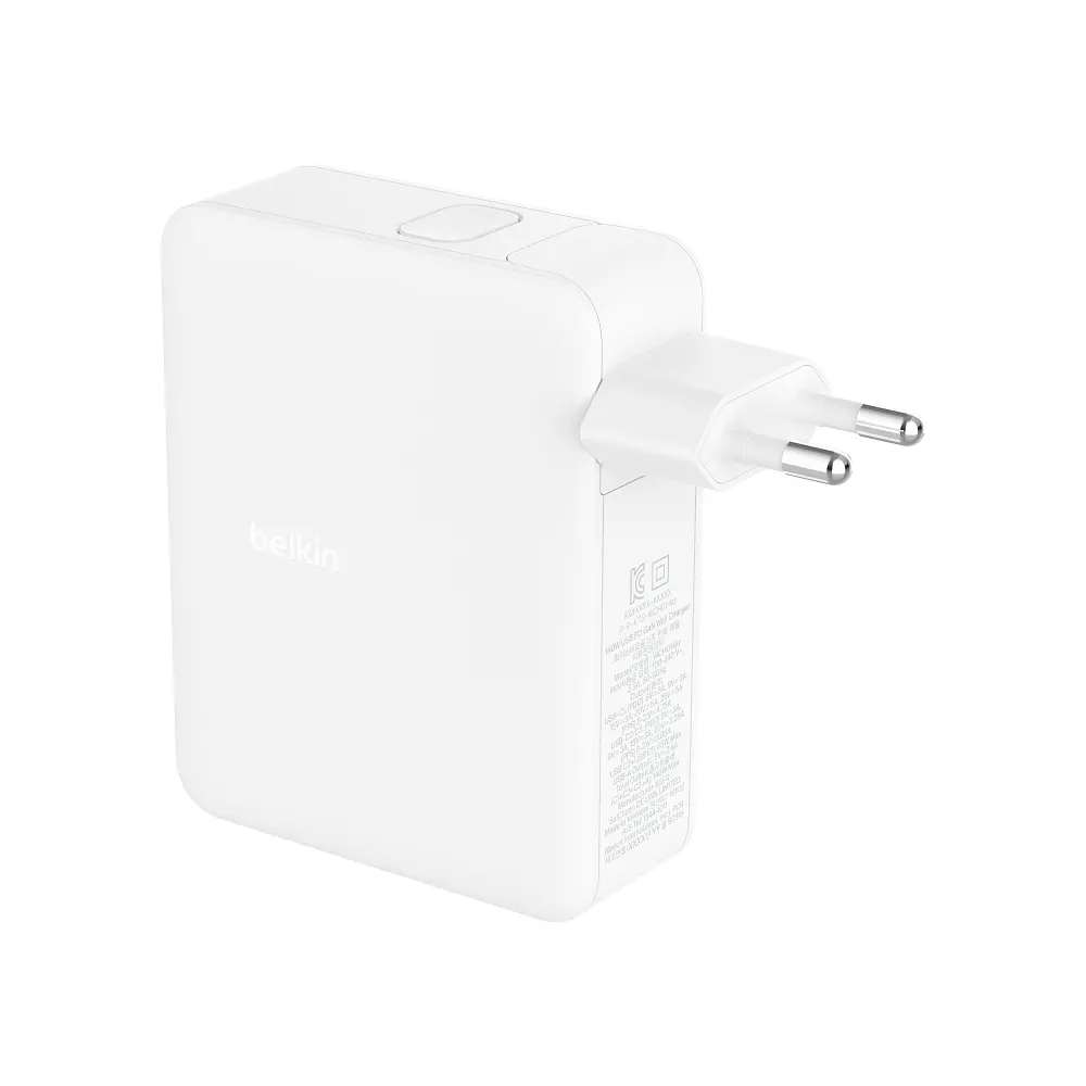 Зарядний пристрій мережевий Belkin 140Вт 3хUSB-С GAN PD PPS, USB-A, білий - фото 9
