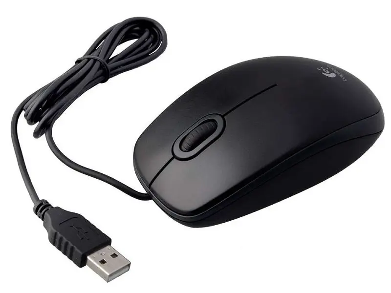 Миша Logitech B-100 Optical Mouse white (910-003360) - фото 3