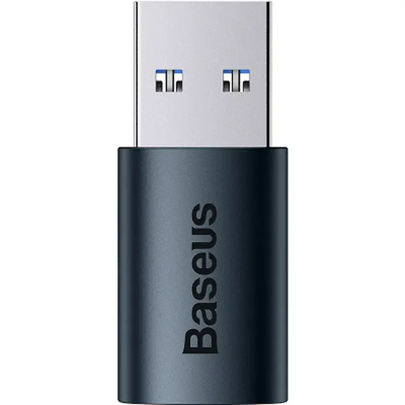 Перехідник USB 3.1 M to USB-C F blue Baseus (ZJJQ000103) - фото 3