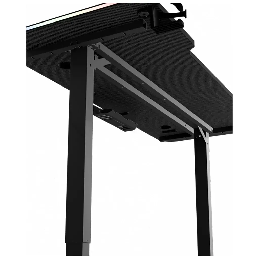 Комп'ютерний стіл GT Racer TY-1611 Black (TY-1611 (160x60x72-117) Black) - фото 10