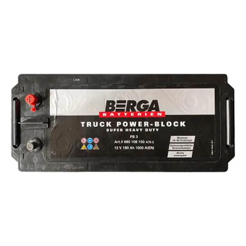 Акумулятор автомобільний Berga Truck Power Block 180Ah бокова(+/-) (1000EN) (6801081007502) - фото 2