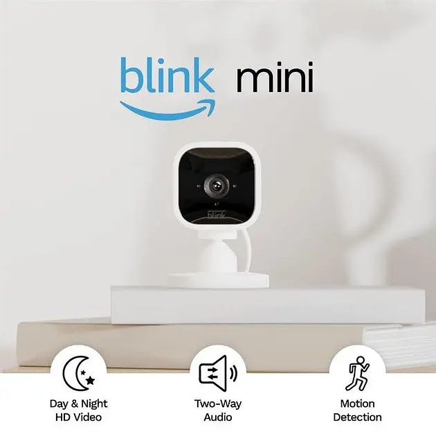 Набор из 2 IP-камер Amazon Blink Mini 1080P HD Indoor Smart Security - фото 2