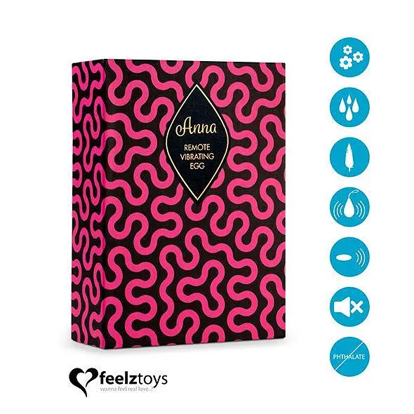 Віброяйце FeelzToys Anna 6,3 см (блакитний) - фото 9