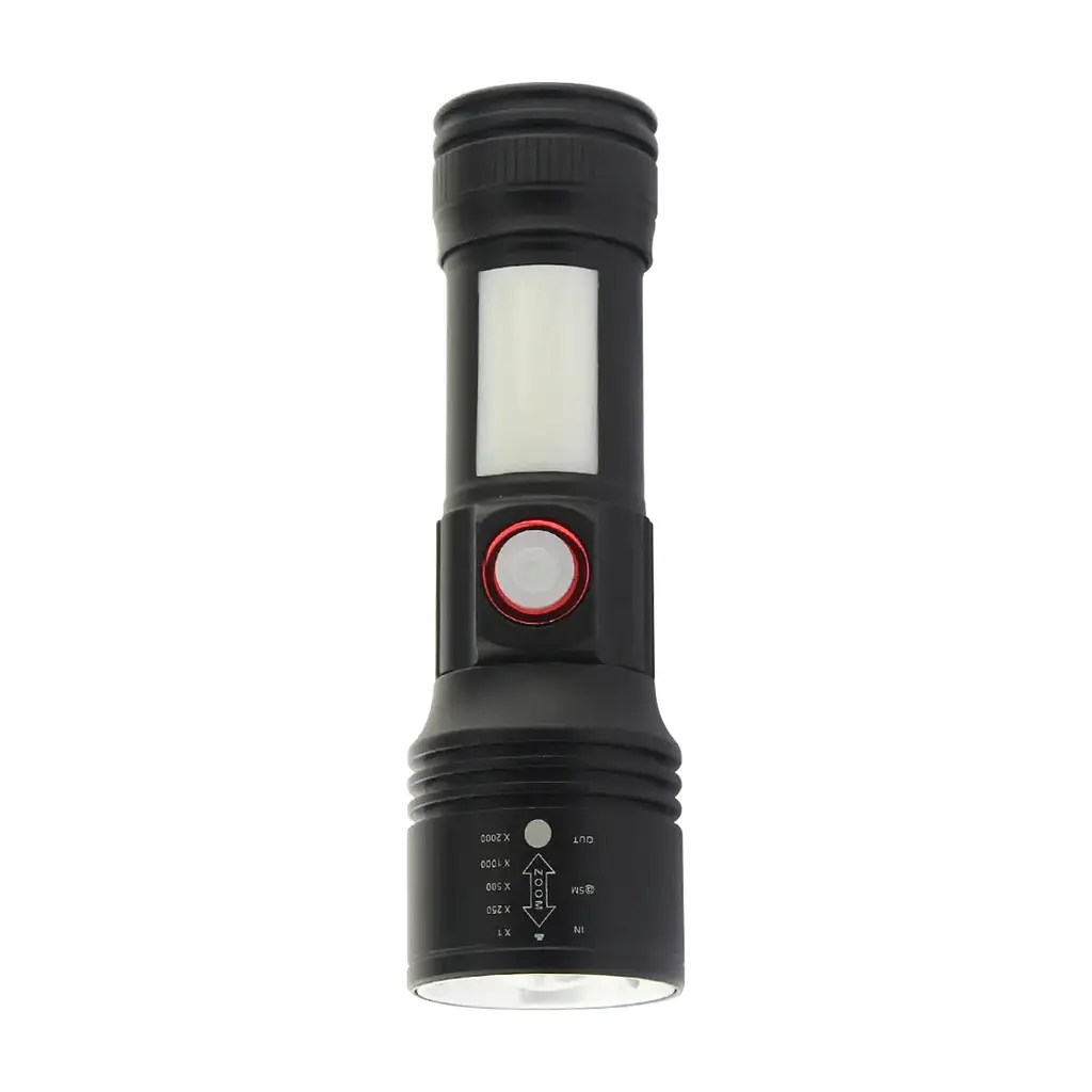 Ліхтар Quantum Adept 10W LED zoom +COB з USB (QM-FL1031) - фото 3
