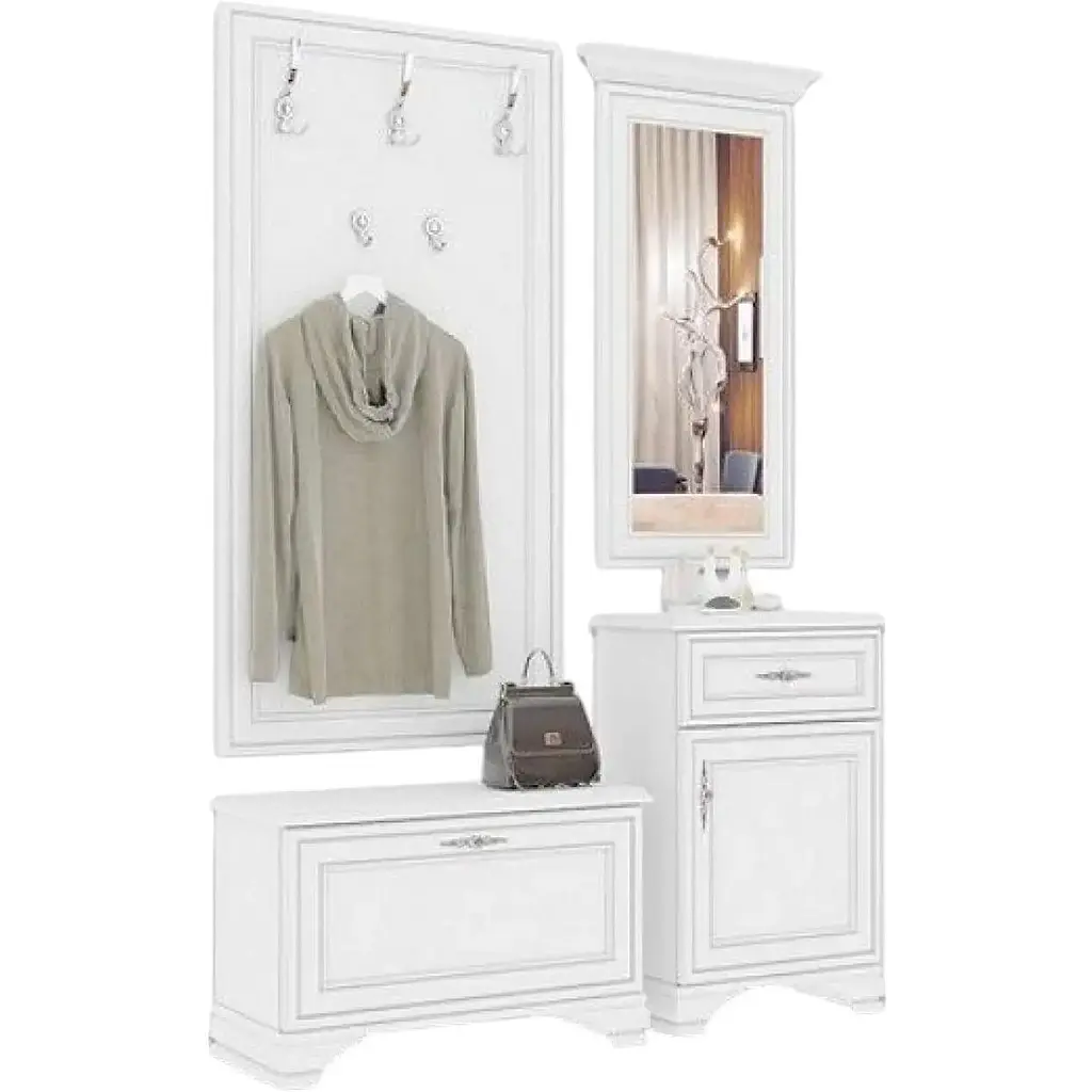 Вешалка настенная ВМК Кентукки WIE/75 Белый альпийский (GRB-1774) - фото 2