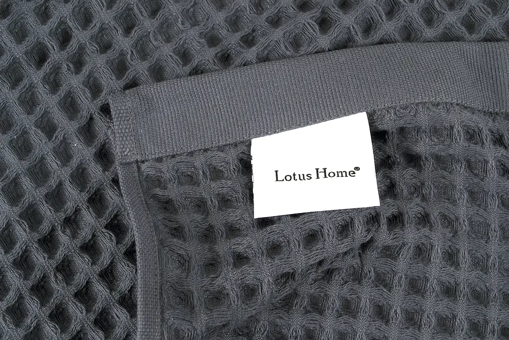 Полотенце Lotus Home - Waffle antrasit антрацит 50x90 - фото 4