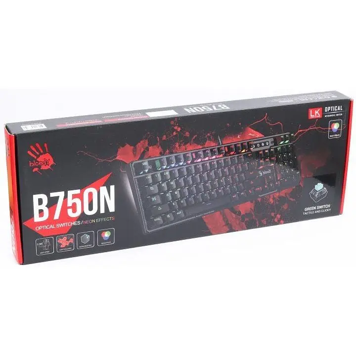 Клавіатура дротова A4Tech Bloody B750N (Destiny) LK Green Switch - фото 4
